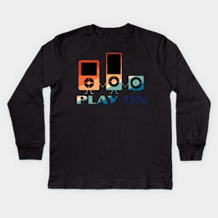 Play On MP3 Kids Long Sleeve T-Shirt